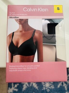 Calvin Klein 2-Pack Microfiber Wireless Bras - Black & Cedar